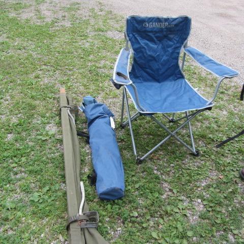 Military Cot, Folding Chairs