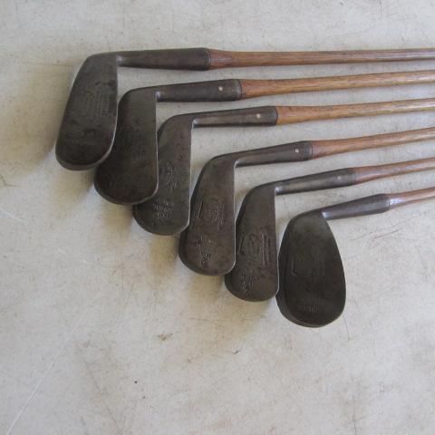 Antique Scottish Wood Handle Golf Clubs