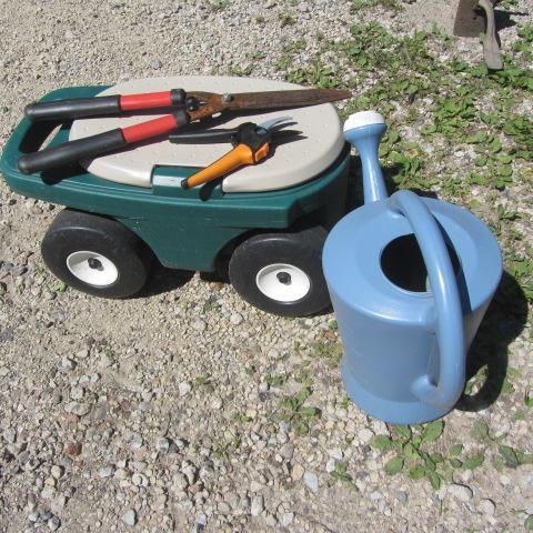 Garden Scooter & Tools