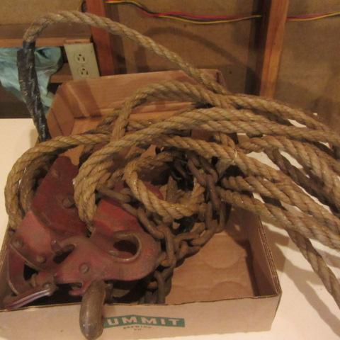 Metal Pulley Block & Tackle