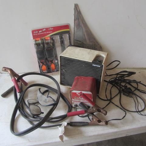 Battery Charger, Jumper Cables