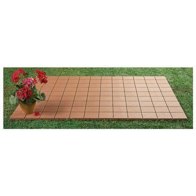 24 Piece Interlocking Patio Pavers, 12 x 12 set
