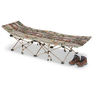Camo Folding Camp Cot, 14 Legs