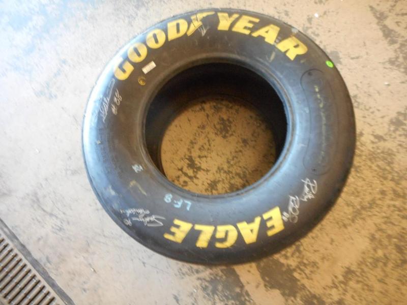 Signed Nascar Tire