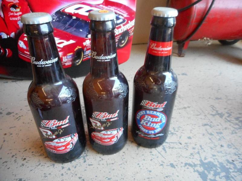 Oversized Glass Budweiser Collectible Bottles