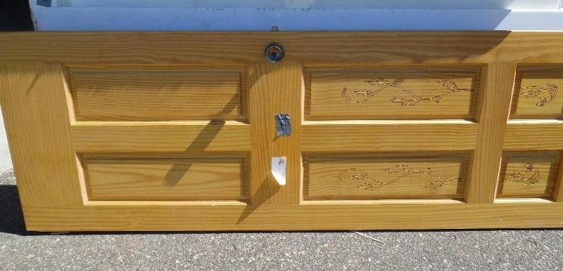 Pine door and frame