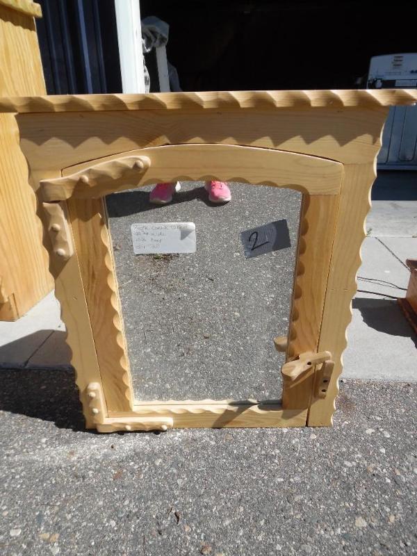 Rustic corner cabinet