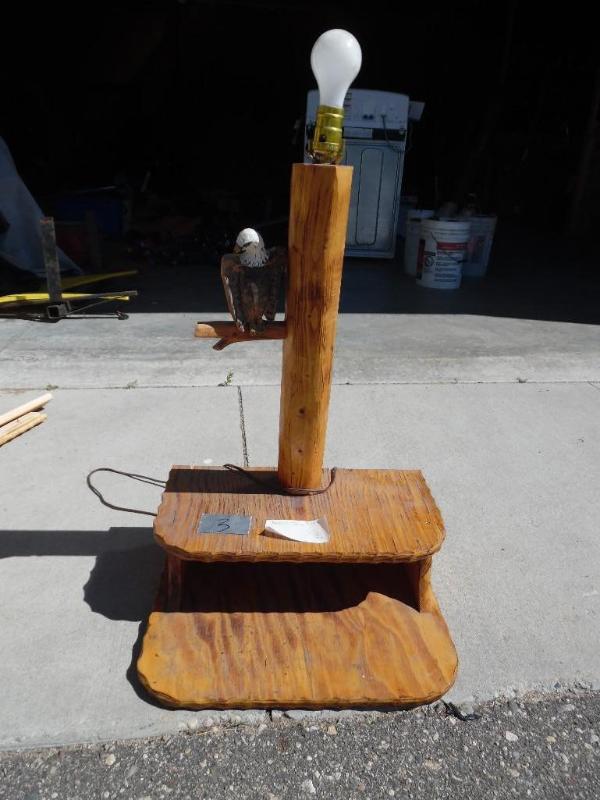 Rustic lampshelf