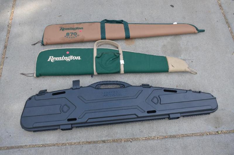 lot 105 image: Two Reminton gun cases & a Pro Max Pillar...