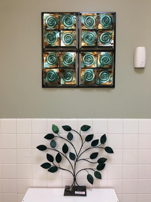 lot 140 image: 2 Decorative metal art pieces...