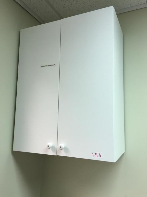 lot 158 image: IKEA white cabinet. Bring tools to remove 30x...