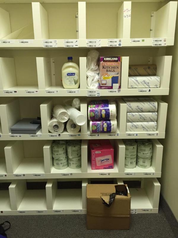 lot 163 image: Lot of misc. paper and kitchen products...