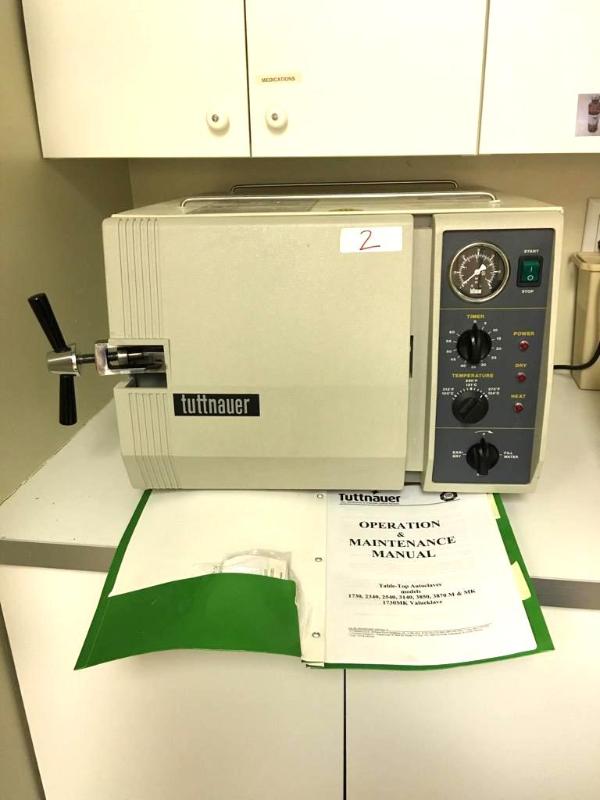 lot 2 image: Tuttnauer Table-top Autoclave Sterilizer. Mod...
