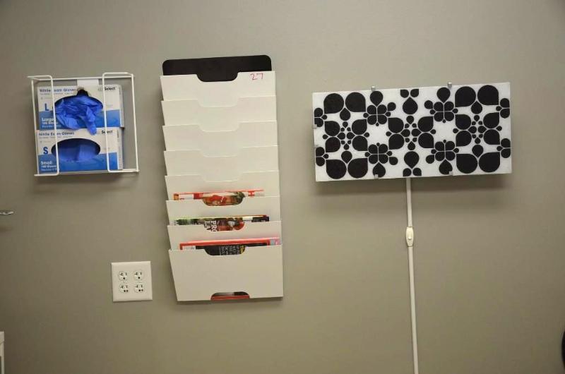 lot 27 image: IKEA wall light #1305,wall rack, wall magazin...