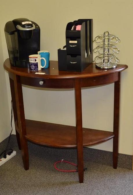 lot 51 image: Entry way table with drawer. No contents incl...