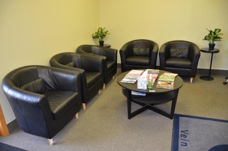 lot 57 image: 3 &nbspBlack Ikea leather chairs Only. 29&qu...