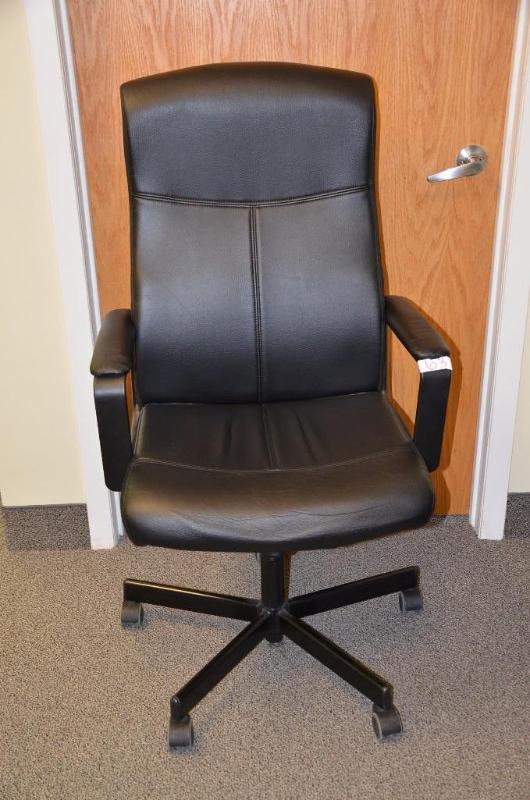 lot 63 image: IKEA adjustable office chair....