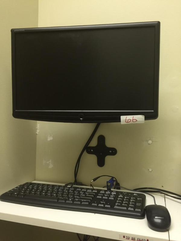 lot 66 image: Emachines LCD monitor Model No. E180HV Logi...