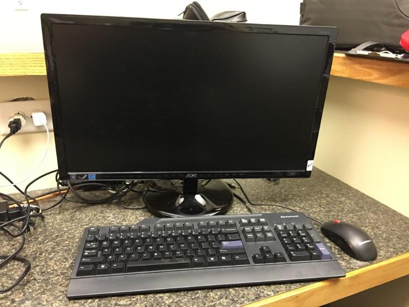lot 69 image: AOC 23" Ultra Thin LED Monitor with LCD ...