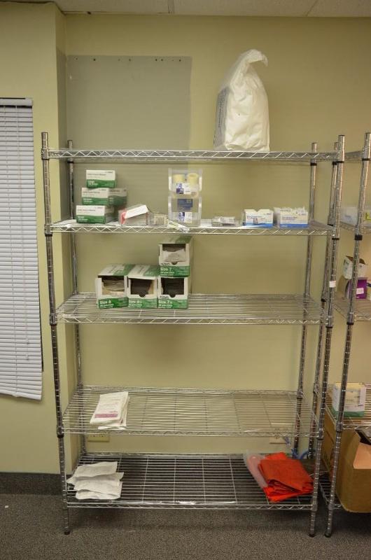 lot 75 image: NSF Whalen Storage WSW-184872-4 5 shelf meta...