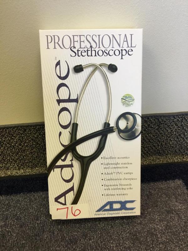 lot 76 image: Adscope Professional Stethoscope 603BK...