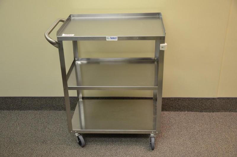 lot 86 image: Metal rolling cart approx. 16&quotx28&quotx...