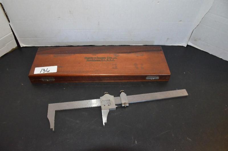 lot 136 image: Brown & Sharpe MFG. Co. Micrometer 13&quo...