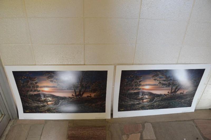 lot 140 image: Terry Redlin Sharing the Sunset 25th Annive...