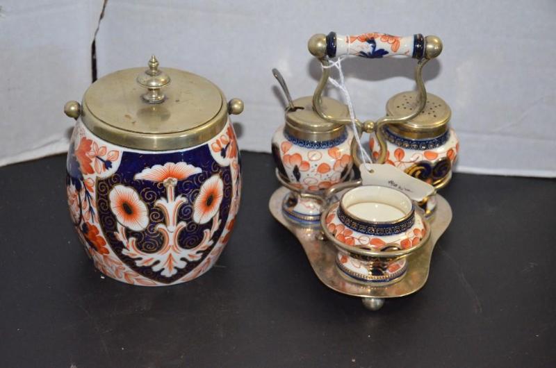 lot 155 image: Antique Condiment asian set(price tag&nbspwa...