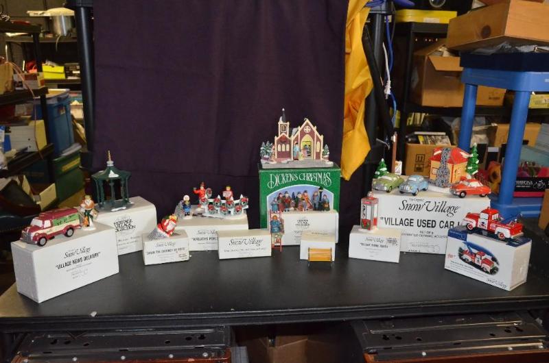 lot 156 image: Large group of dept 56 some pieces are hard t...
