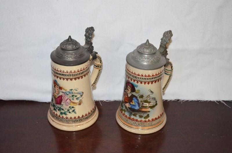 lot 158 image: Antique German Steins...