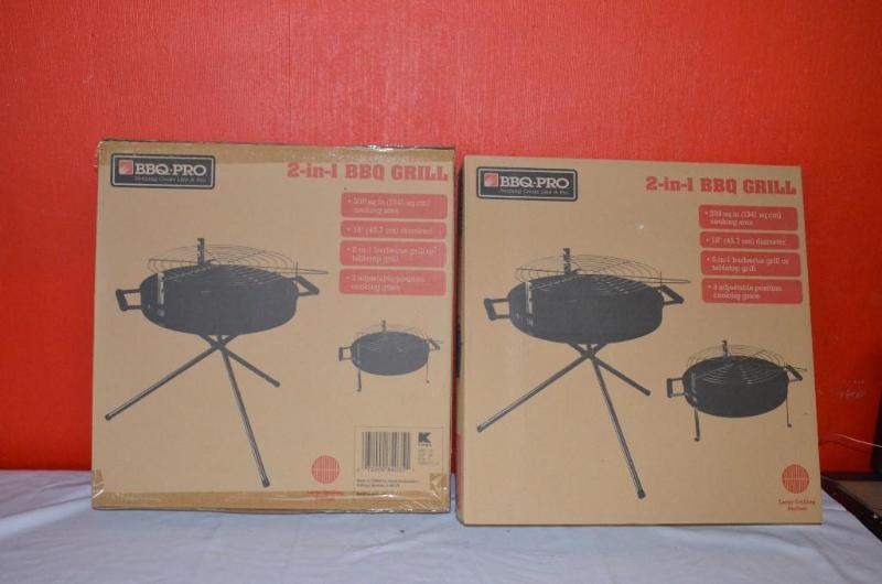 lot 187 image: Two 2-in-1 BBQ GRILLs new in box...