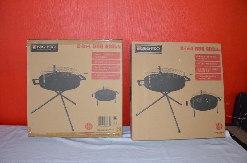 lot 189 image: Two 2-in-1 BBQ GRILLs new in box...