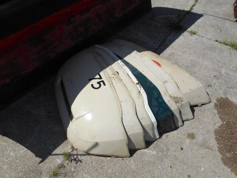 lot 14 image: Choice of 1 Golf Cart Hood On The Pallet. Possibly Club Car.