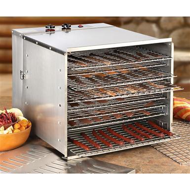 lot 2 image: Guide Gear Food Dehydrator, Stainless Steel, 10 Tray