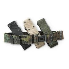 lot 34 image: 4-Pk. U.S. Military-style Pistol Belts