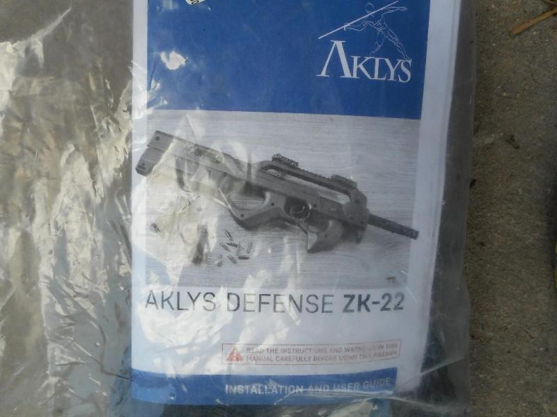 lot 44 image: Aklys Defense ZK-22 Bullpup Stock