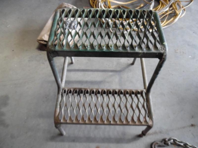 Metal step stool