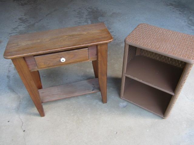 Hall Table, Woven Stand