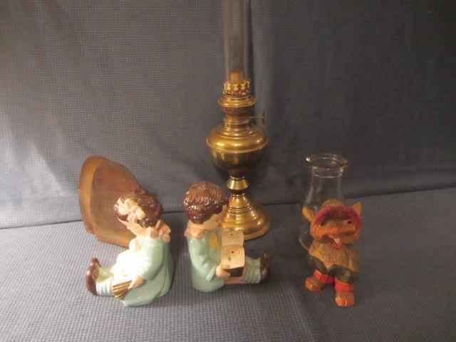 Copper Bookends, Lamp