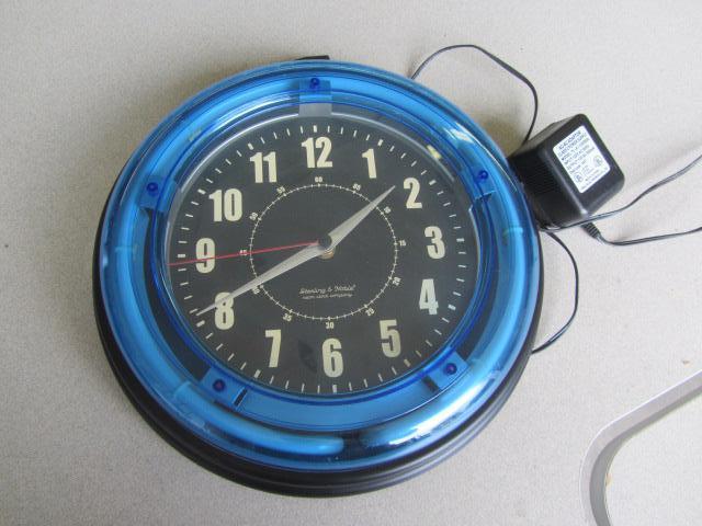 lot 17 image: Neon Wall Clock