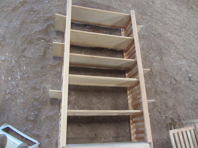 lot 133 image: Wooden Adjustable Display Shelving