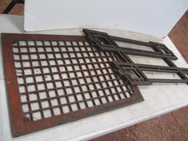 lot 166 image: Diamond Cast Iron & Floor Grate