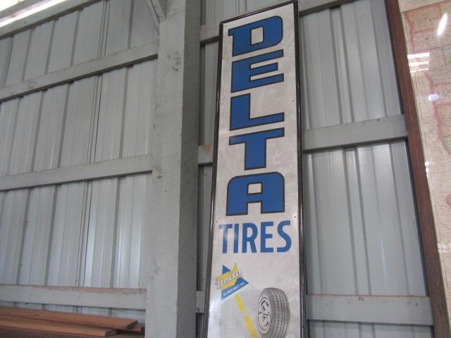 lot 187 image: Delta Tires Sign