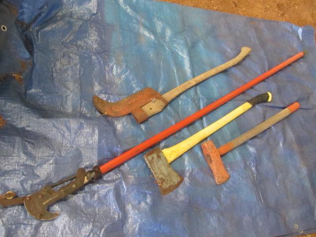 lot 221 image: Tree Trimmer, Axes & Maul