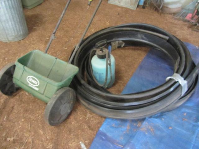 lot 245 image: Lawn Edging, Fertilizer Spreader