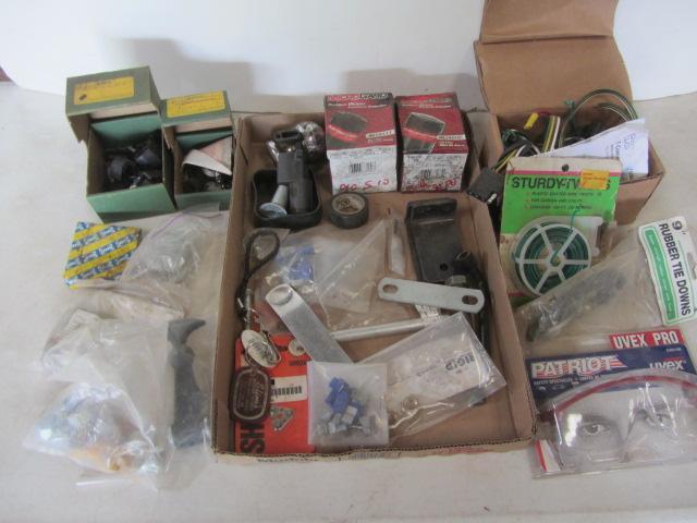 lot 271 image: Trailer Wiring, Clips, Safety Glasses