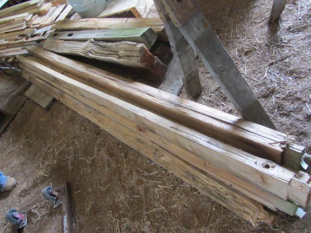 lot 304 image: Cedar Split Rail Fence Pieces