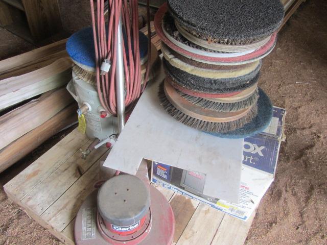 lot 305 image: Clarke Line Polisher, Brushes & Pads