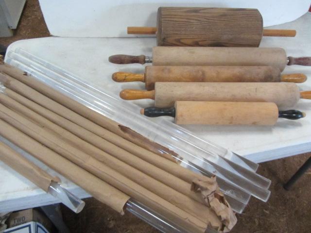 lot 321 image: Rolling Pins, Plastic Rods
